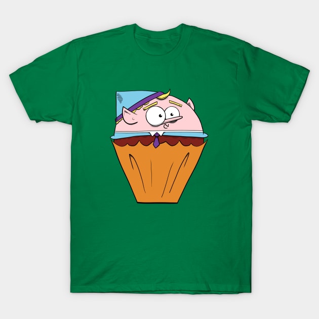 Elf Cupcake T-Shirt by Fool King Media